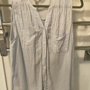 Joie button down sz large sleeveless top